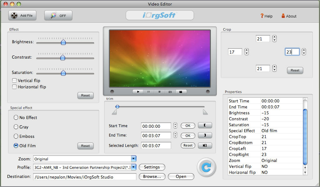 video editor for mpg files mac